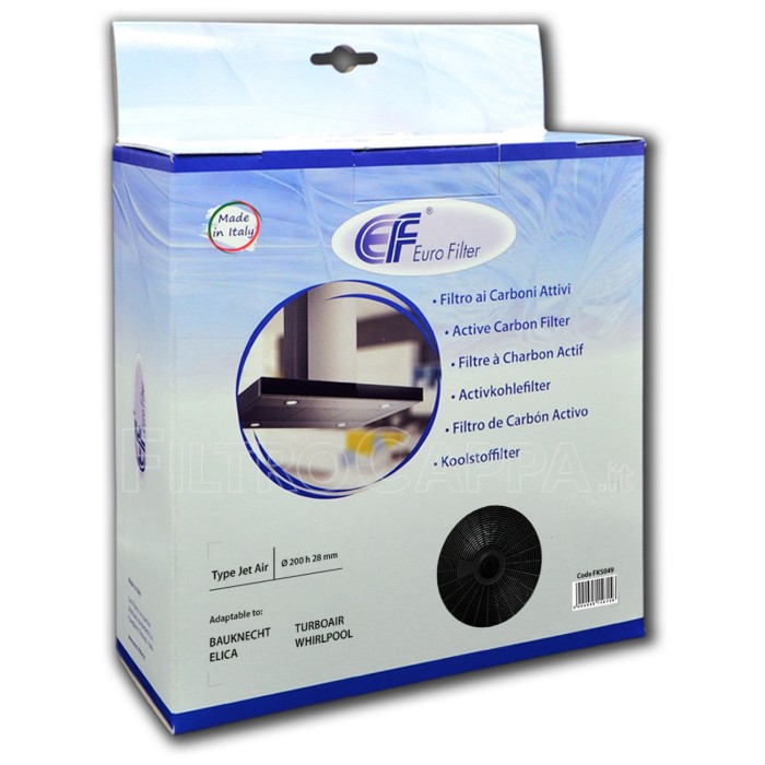 DIÂMETRO DO FILTRO DE CARVÃO 20 CM ELICA WHIRPOOL IKEA JET AIR COOKER HOOD FKS049