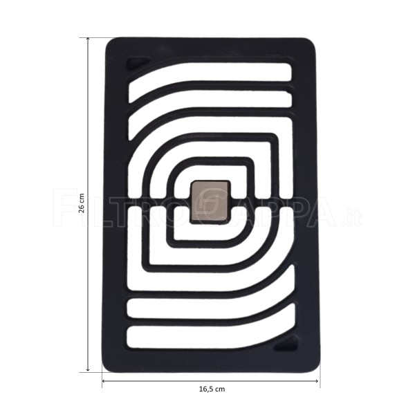 Cast iron grill for Faber Galileo 133.0556.791 extractor hob