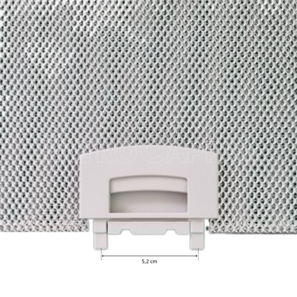 Filtro metálico universal de aluminio 60 x 40 cm para campanas extractoras R553333