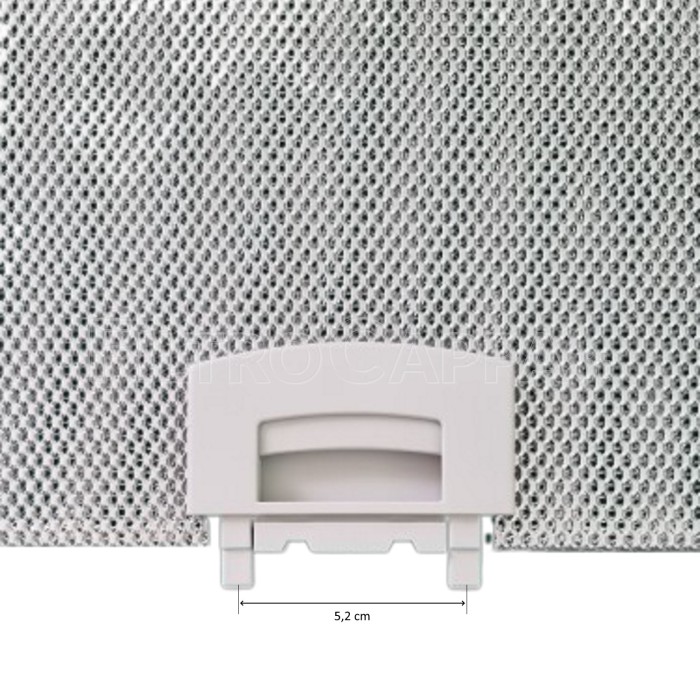 Filtro metálico universal de aluminio 60 x 40 cm para campanas extractoras R553333