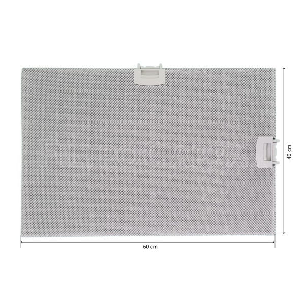 Filtro metálico universal de aluminio 60 x 40 cm para campanas extractoras R553333