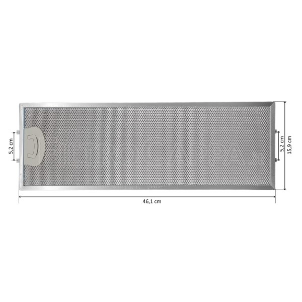 FILTRO METALLICO 46,1 X 15,9 CM PER CAPPA AIRONE VERDI ACFMAA9X461X159000