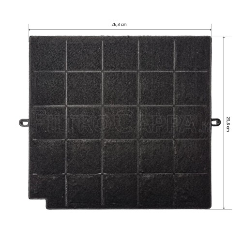Filtro de Carvão para Exaustor Elica 26,3 X 25,8 Cm Fks424