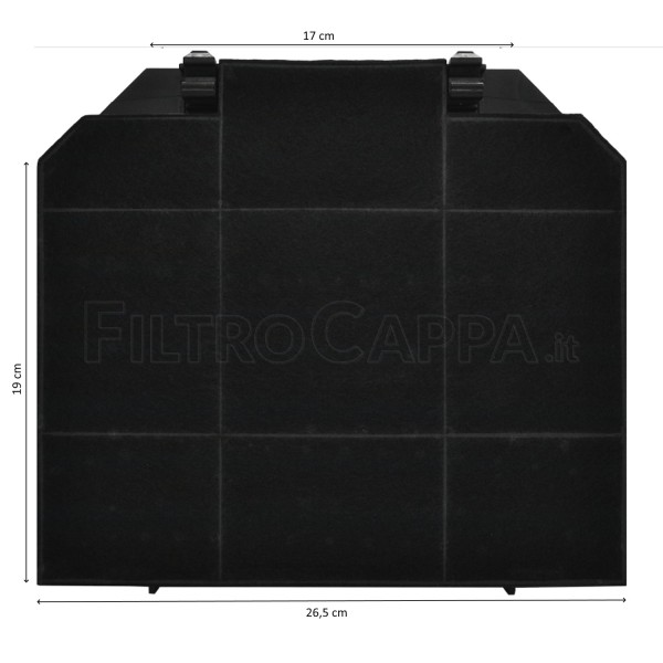 Charcoal Filter Ling Life 26,7 X 23,7 Cm Faber Cooker Hood Fll26 112.0627.248