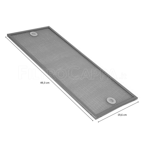 Filtro Metallico 49,3 X 19,6 Cm per Cappa Electrolux Best 50285517004