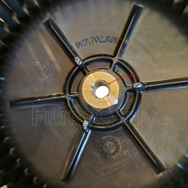 Impulsor para motor de exaustor Faber Ikea D27.702.R01 133.0530.284D27.702.R01 133.0530.284 Impulsor para motor de exaustor Faber Ikea D27.702.R01 133.0530.284D27.702.R01 133.0530.284