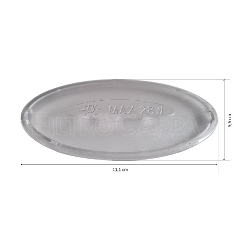 Plafon 11,1 x 5,5 cm para Exaustor Elica PLA0023131A