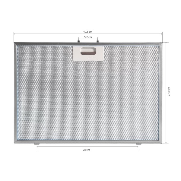 Filtro Alluminio 40,6 x 27,5 cm per Cappa Elica Turboair 1010LW
