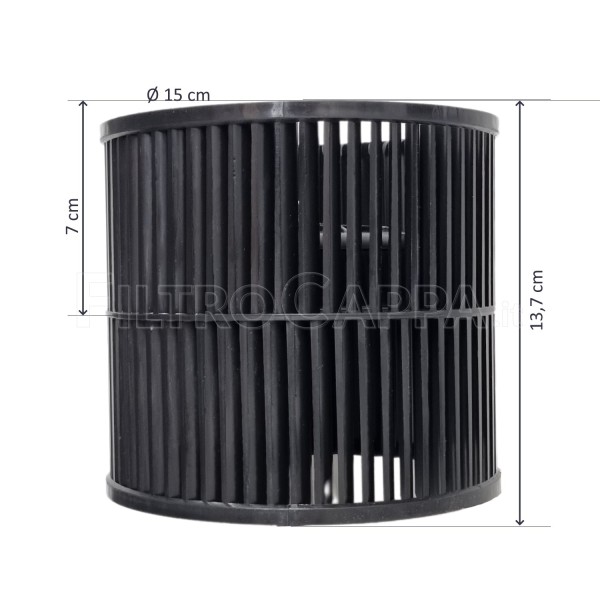 Motor impulsor ventilador para campana extractora Faber Franke diámetro 15 cm D23.701R01 133.0059.007