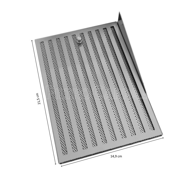 Rechter Aluminium Stahlfilter für Faber In-Nova Zero Drip Dunstabzugshaube 133.0631.122