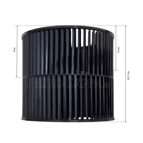 Ventilador do impulsor do motor para exaustor Faber Franke diâmetro 15 cm D39.730.R01 133.0674.524