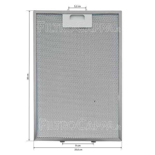 Metal Filter 25.6 x 38 cm for Elica Krea Morgan Cooker Hood GF038B