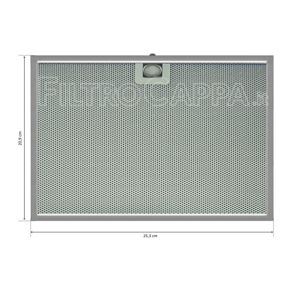 Filtro Metallico 25,3 x 20,9 cm per Cappa Faber IN-NOVA X A90 133.0442.646