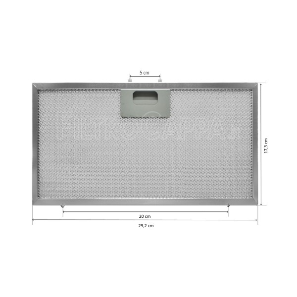 Metal Filter 29.2 x 17.3 cm for Elica ERA 72 Cooker Hood GRI0138043A