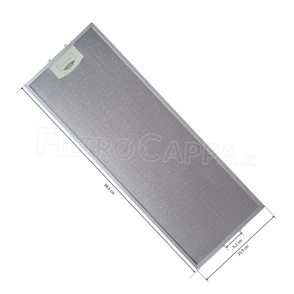 Filtro Metálico 15,9 x 38,5 cm para Exaustor Tecnowind 4FIL0138 FKA77