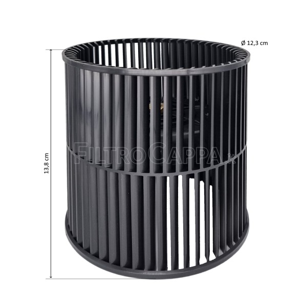 Roda do ventilador para exaustor Faber Franke de 12,3 cm de diâmetro 133.0530.523