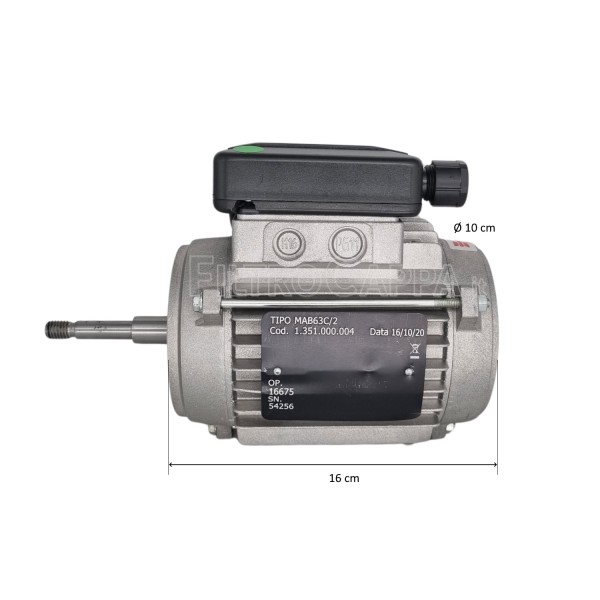 Motor for Vortice Industrial fan E 302 M 1.351.000.004