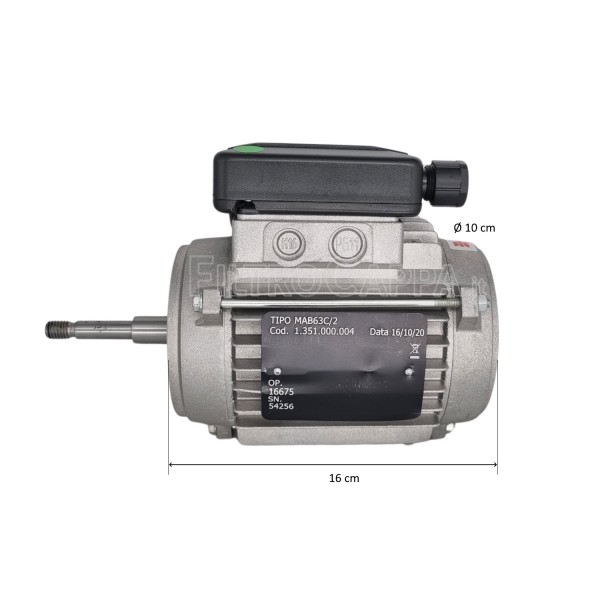 Motor para ventilador industrial Vortice E 302 M 1.351.000.004