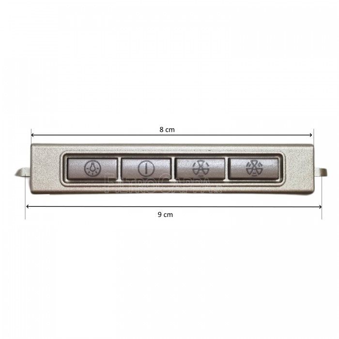 Keyboard 4 Keys For Cooker Hood Elica Genuine Spare Part CU1SXA Keyboard 4 Keys For Cooker Hood Elica Genuine Spare Part CU1SXA