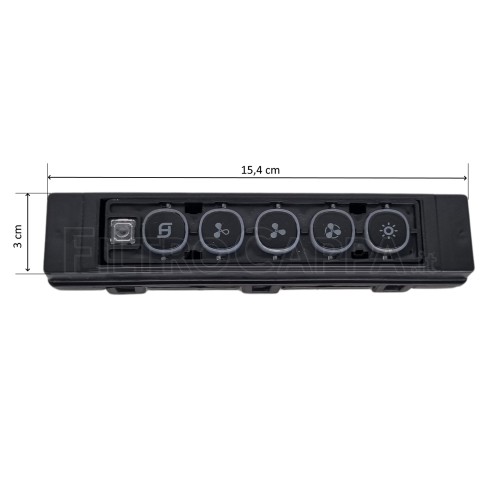 Teclado electrónico con teclas táctiles para campana extractora Faber Grexia 133.0551.570