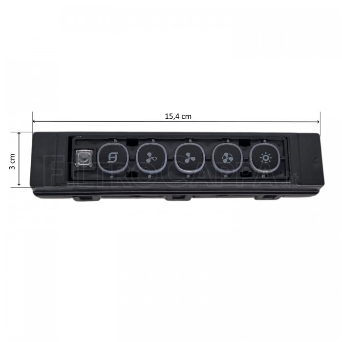 Teclado eletrônico com teclas sensíveis ao toque para Exaustor Faber Grexia 133.0551.570