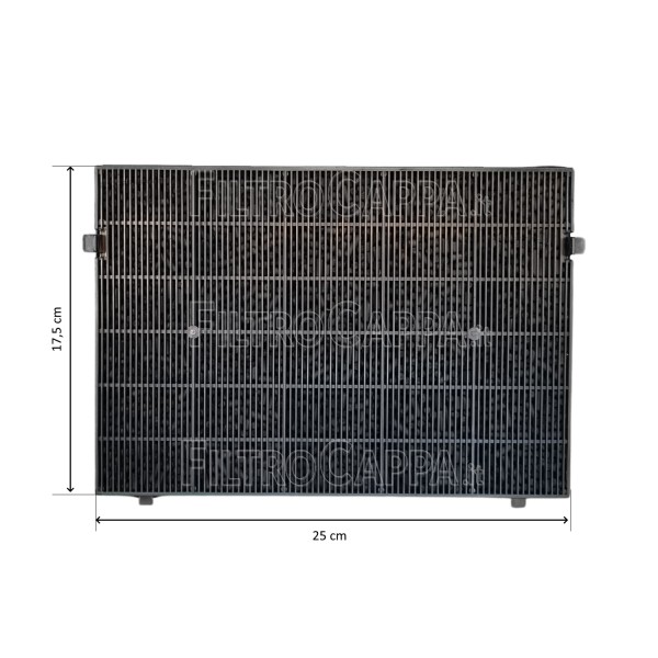 Kohlefilter 25 x 17,5 cm für Falmec Dunstabzugshaube KACL.960