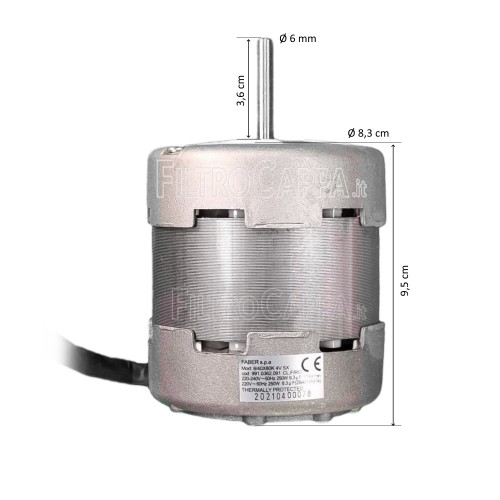 Motore per Cappa Faber Franke 8/40X80K 4V SX 400000052 133.0047.758