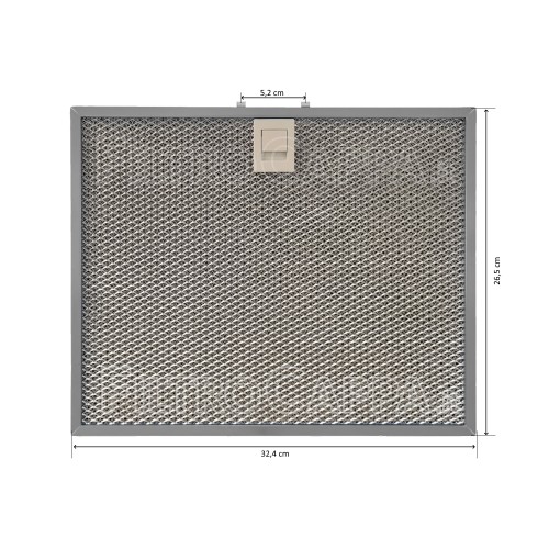 Filtro metálico 32,4 x 26,5 cm para campana extractora Foster 9700013