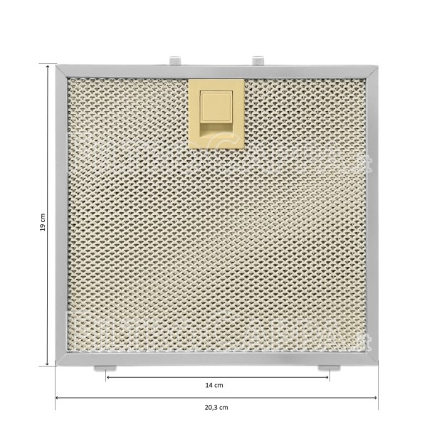 Metal Filter 20,3 x 19 cm for FALMEC VIRGOLA COOKER HOOD 101080134