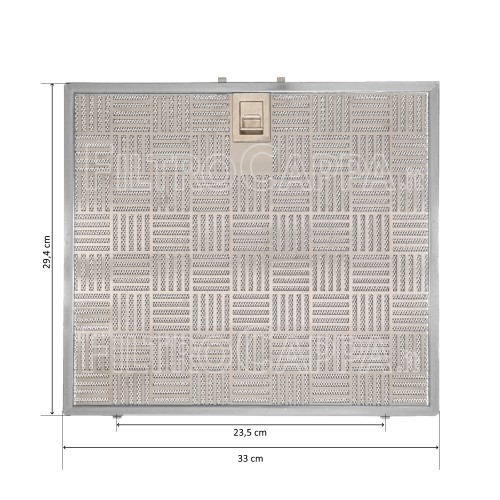 Filtro metálico 33 x 29,4 cm para campana extractora Faber Franke 133.0204.883