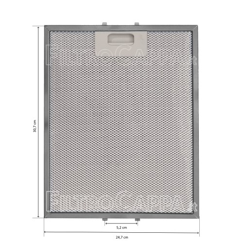 Filtro Metálico 24,7 x 30,7 cm para Exaustor Electrolux Turboair 50285024001