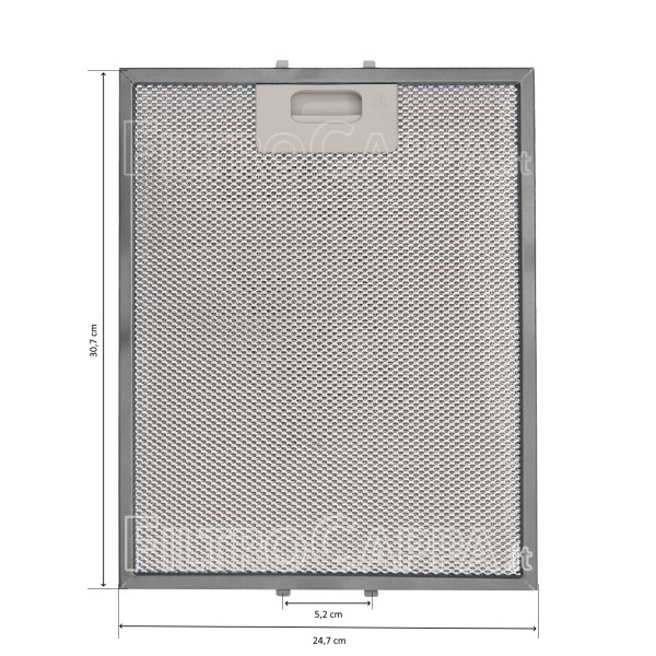 Metal Filter 24,7 x 30,7 cm for Cooker Hood Electrolux Turboair 50285024001