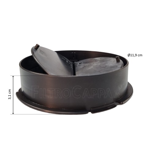 Válvula sin retorno para campana extractora ELICA ESTRAIBILE Diámetro 12 CM RAC0182475 2