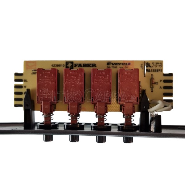 Panel de instrumentos con teclado para campana extractora Faber 2726 4239610 133.0072.798