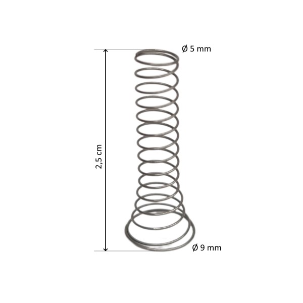 Molla per asta alette Vortice M 100 M 120 M 150 5.700.011.059