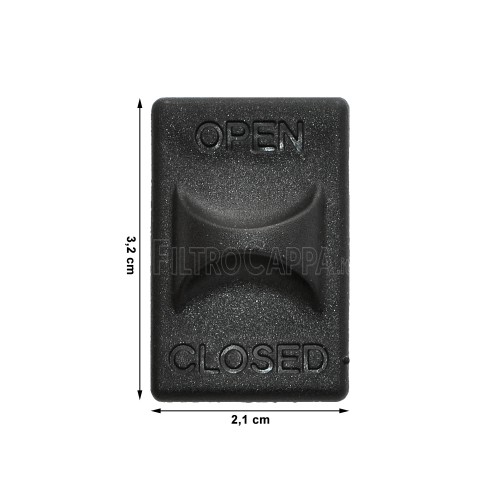 Poignée de grille de filtre à crochet (kit de 2 pièces) Hotte Elica Turboair 2