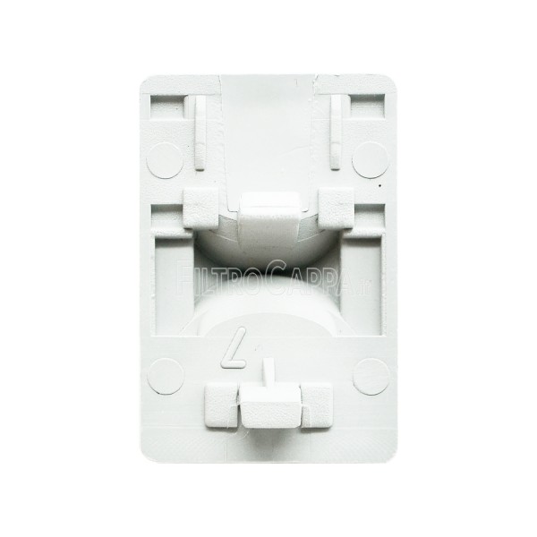 Weißer Filtergittergriff mit Hakenfreigabe (2-teiliges Set) Elica Turboair-Haube