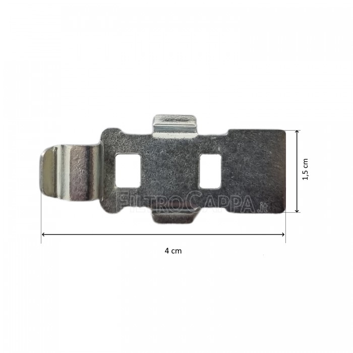 White Hook Release Filter Grid Handle (2 Pieces Kit) Elica Turboair Hood