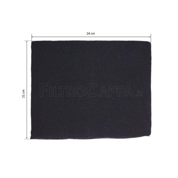 FILTRO DE CARBÓN LARGA DURACIÓN LAVABLE 21,5 X 24 X 1 CM HAMLET 80 PCRL3