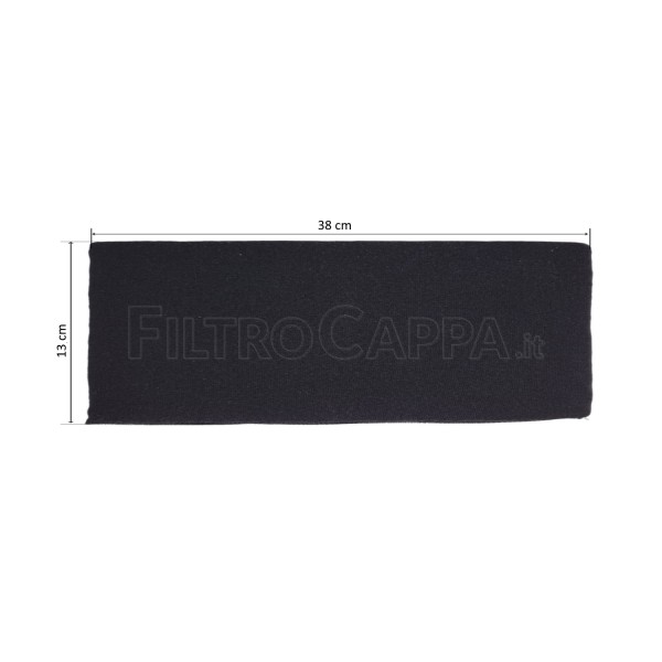 Filtro Al Carbone Long Life 38 X 13 X 1 Cm Per Cappa Airone PCRL10 ACFCRETT38X13X1026