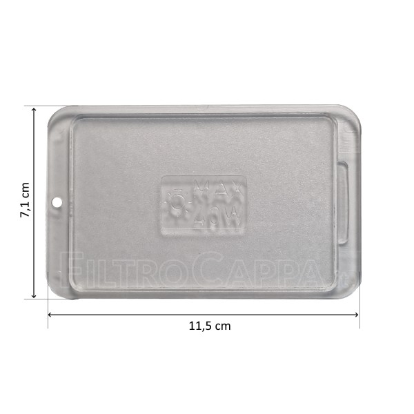 Plafoniera 11,5 x 7,1 cm per Cappa FABER FRANKE 133.0018.584