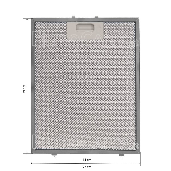 copy of METAL FILTER FOR AIRONE BARALDI COOKER HOOD 29 X 22 CM FKA132