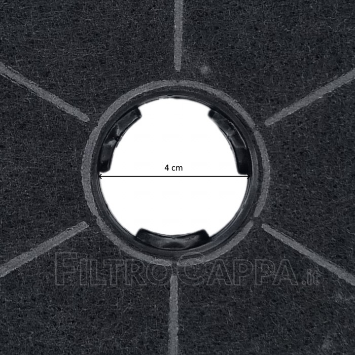Filtro activo de carbón 2 piezas 17 cm de diámetro para campana extractora BAUMATI FKS385