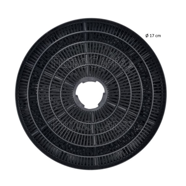 Filtro activo de carbón 2 piezas 17 cm de diámetro para campana extractora BAUMATI FKS385