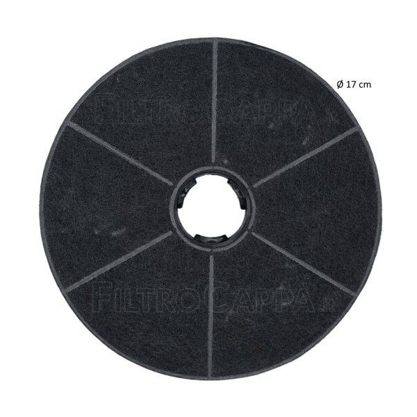 Filtre actif à charbon diamètre 2 pièces 17 cm pour hotte BAUMATI FKS385