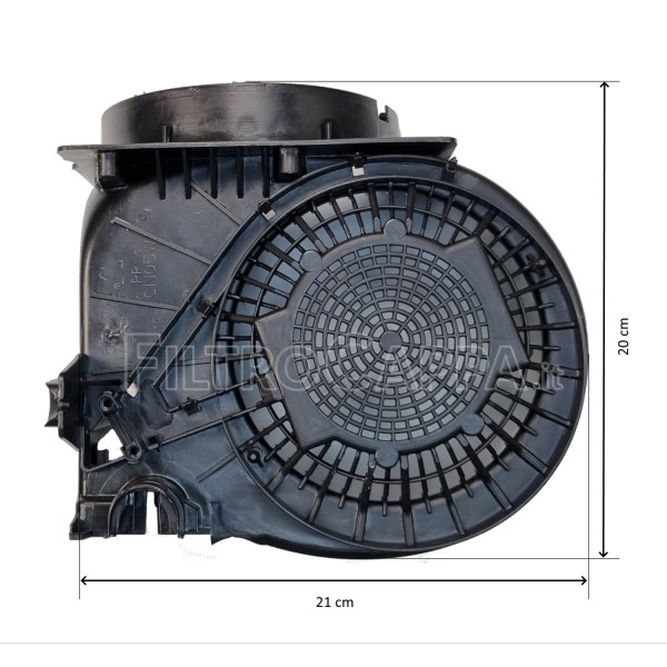 Semiguscio Sinistro per Motore Cappa Elica CERTONA BOX IN CN05WB