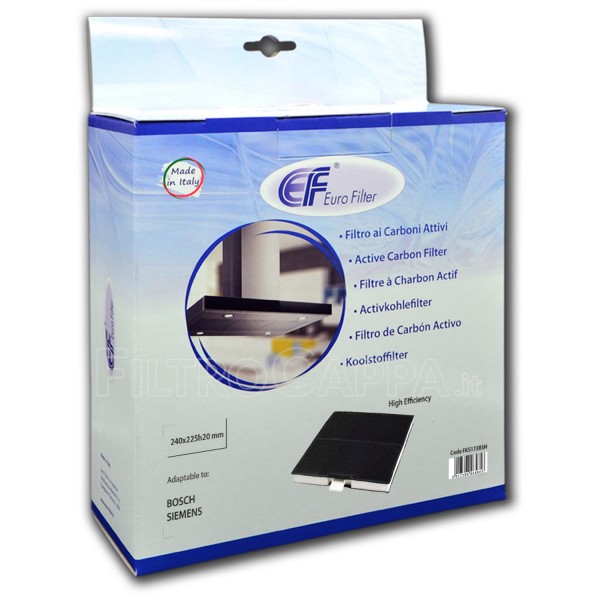 FILTRO DE CARVÃO 23,5 x 22 CM BOSCH SIEMENS EXAUSTOR FKS173BSH