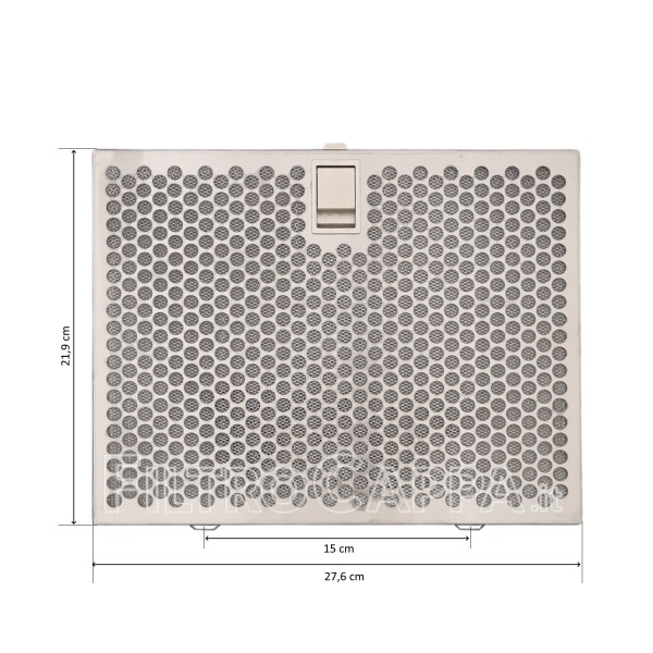 Metal Filter Inox 27,6 x 21,9 cm for Elica STONE Cooker Hood GF02JA