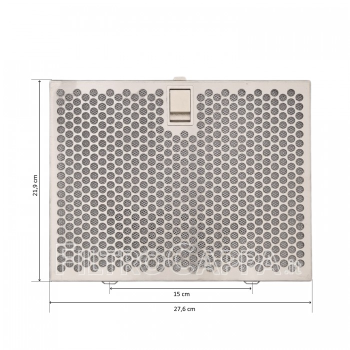Metal Filter Inox 27,6 x 21,9 cm for Elica STONE Cooker Hood GF02JA