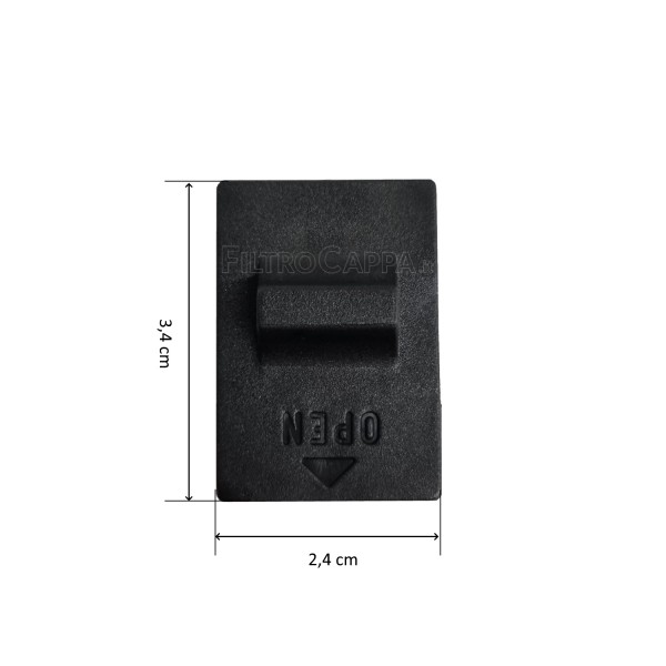 Kit 2 pezzi maniglia aggancio per cappa Faber Franke 133.0052.911